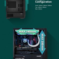 Кутии и Захранвания ZALMAN компютърна кутия Gaming Case mATX - Z1 Iceberg Black