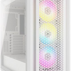 Кутии и Захранвания CORSAIR Кутия Corsair iCUE 5000D RGB Airflow Mid Tower, Tempered Glass, Бял