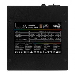 Кутии и Захранвания AEROCOOL RGB захранващ блок  LUX 750W LUX-RGB-750