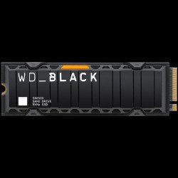 SSD Твърд диск WD SSD WD Black SN850X HeatSink 1TB M.2 2280 PCIe Gen4 x4 NVMe, Read/Write: 7300/6300 MBps, IOPS 800K/1100K, TBW: 600