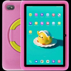 Таблет Blackview Tab A7 Kids WiFi 3GB/64GB, 10.1-inch HD+ 800x1280 IPS, Quad-core, 2MP Front/5MP Back Camera, Battery 6580mAh, Type-C, Android 12, SD card slot, EVA case, Pink