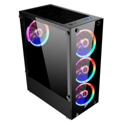 Кутии и Захранвания 1STPLAYER Кутия Case ATX - Fire Dancing V2-A RGB - 4 fans included
