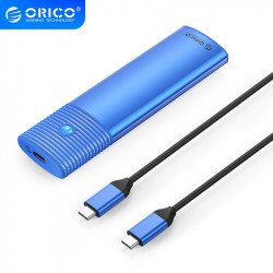 SSD Твърд диск ORICO Външна кутия за диск Storage - Case - M.2 NVMe M/B key 10 Gbps Blue - PWM2-G2