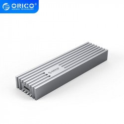 SSD Твърд диск ORICO Външна кутия за диск Storage - Case - M.2 NVMe M-key 10 Gbps Aluminum Heatsink Silver - FV35C3-G2-SV