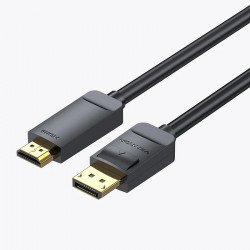 Кабел / Преходник VENTION    Vention кабел Cable DisplayPort to HDMI 1.5m - 4K, Gold Plated - HAGBG