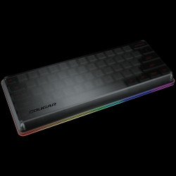 Клавиатура COUGAR PURI MINI, Gaming Keyboard, PBT Doubleshot Ball Shape Keycaps, Mechanical switches, N-Key Rollover, 6 Backlight Effects, Magnetic Protective Cover, Dimensions: 295 x 121 x 38.4 mm