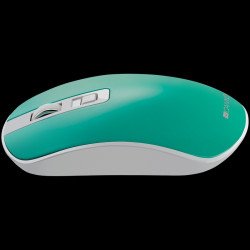 Мишка CANYON MW-18, 2.4GHz Wireless Rechargeable Mouse with Pixart sensor, 4keys, Silent switch for right/left keys,Add NTC DPI: 800/1200/1600, Max. usage 50 hours for one time full charged, 300mAh Li-poly battery,, Aquamarine, cable length 0.56m, 116.4*63.3*32.3mm, 0.