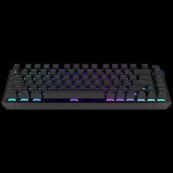 Клавиатура Endorfy Thock 75% Wireless Red Gaming Keyboard, Kailh Box Red Mechanical Switches, Double Shot PBT Keycaps, Volume Wheel, ARGB, Hot-swappable switches, Connections: BT/2.4GHz/USB, 2 Year Warranty