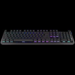 Клавиатура Endorfy Thock Wireless Red Gaming Keyboard, Kailh Box Red Mechanical Switches, Double Shot PBT Keycaps, Volume Wheel, ARGB, Hot-swappable switches, Connections: BT/2.4GHz/USB, 2 Year Warranty