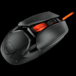 Мишка COUGAR AirBlader Tournament (Black) Gaming Mouse, PixArt PAW3399 Optical Gaming Sensor, 20000DPI, 2000Hz Poling Rate, 80M Clicks Gaming Switches, 6 Programmable Buttons, 62G Extreme Lightweight Design, Ultraflex Cable, Grip Tape, PTFE Skates, BOUNCE-ON System