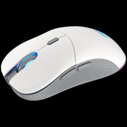 Мишка ENDORFY GEM Plus Wireless Onyx White Gaming Mouse, PIXART PAW3395 Optical Gaming Sensor, 26000DPI, 74G Lightweight design, KAILH GM 8.0 Switches, 1.6M Paracord Cable, PTFE Skates, ARGB lights