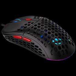 Мишка ENDORFY LIX Plus Gaming Mouse, PIXART PAW3370 Optical Gaming Sensor, 19000DPI, 59G Lightweight design, KAILH GM 8.0 Switches, 1.8M Paracord Cable, PTFE Skates, ARGB lights, 2 Year Warranty