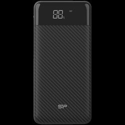 Външна батерия/Power bank SILICON POWER GS28 20.000mAh Powerbank > 500 charging cycles 2x USB A out, 1x Micro-USB in + 1x USB C in/out, Fast Charge, Battery % Display, Black, EAN: 4713436133315