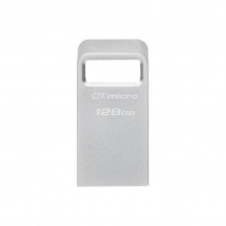 USB Преносима памет KINGSTON USB памет KINGSTON DataTraveler Micro, 128GB, USB-A 3.2 Gen 1, Сребрист