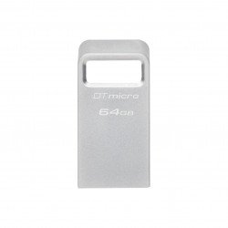 USB Преносима памет KINGSTON USB памет KINGSTON DataTraveler Micro, 64GB, USB-A 3.2 Gen 1, Сребрист