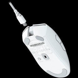 Мишка RAZER DeathAdder V3 Pro - White Edition, Ergonomic Wireless Gaming Mouse, Speedflex Charging Cable USB Type C, 30000DPI, Optical Mouse Switches Gen-3, 63 g, Focus Pro 30K Optical Sensor
