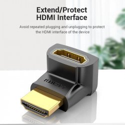 Кабел / Преходник VENTION    Адаптер Adapter HDMI Right Angle 270 Degree M/F - AINB0