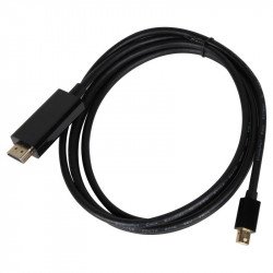 Кабел / Преходник VCOM Кабел Mini Display Port M / HDMI M 4K 2160p - CG615L-1.8m-4K Black