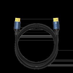 Кабел / Преходник Vention кабел Display Port 1.4 DP M / M 8K 1.5m - Cotton Braided, Blue Aluminum Alloy - HCELG
