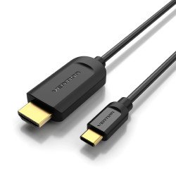 Кабел / Преходник Vention кабел Cable Type-C to HDMI - 2.0m 4K Black - CGUBH