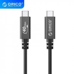 Кабел / Преходник ORICO кабел Cable USB4.0 40Gbps M/M 0.5m Black PD100W - U4A05-BK
