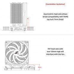 Охладител / Вентилатор ZALMAN охладител за процесор CPU Cooler CNPS10X PERFORMA WHITE