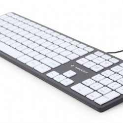 Клавиатура GEMBIRD Клавиатура GEMBIRD KB-MCH-02-BKW, Chocolate Keyboard, black body, white keys