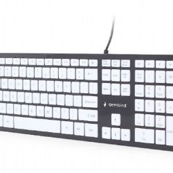 Клавиатура GEMBIRD Клавиатура GEMBIRD KB-MCH-02-BKW, Chocolate Keyboard, black body, white keys
