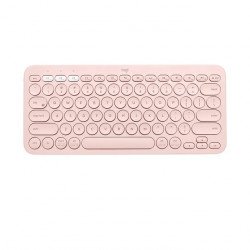 Клавиатура LOGITECH Клавиатура Logitech K380, безжична, компактна, нисък профил, розова, Bluetooth