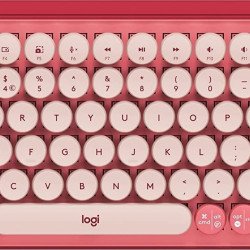 Клавиатура LOGITECH Клавиатура Logitech POP Keys Wireless Mechanical Keyboard With Emoji Keys - HEARTBREAKER ROSE