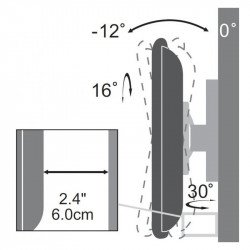 Аксесоари SBOX LCD-2900B :: Стенна стойка за плоски дисплей