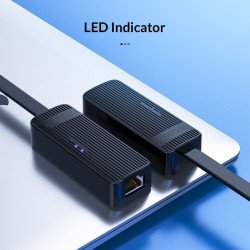 Кабел / Преходник ORICO адаптер USB to LAN 100Mbps black - UTK-U2