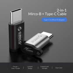 Кабел / Преходник ORICO преходник Adapter OTG -  USB Micro B to Type-C - CBT-MT01-SV