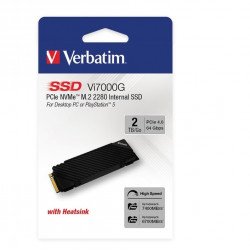 Външни твърди дискове VERBATIM Vi7000G Internal PCIe NVMe M.2 SSD 2TB