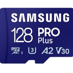Флаш памет SAMSUNG 128GB micro SD Card PRO Plus with Adapter, UHS-I, Read 180MB/s - Write 130MB/s