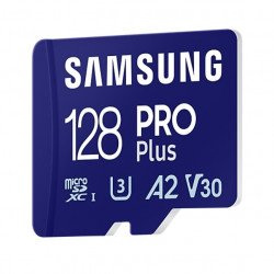 Флаш памет SAMSUNG 128GB micro SD Card PRO Plus with Adapter, UHS-I, Read 180MB/s - Write 130MB/s