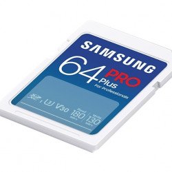 Флаш памет SAMSUNG 64GB SD Card PRO Plus, UHS-I, Read 180MB/s - Write 130MB/s