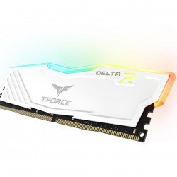 RAM памет за настолен компютър TEAM GROUP T-Force Delta RGB White DDR4 - 16GB (2x8GB) 3200MHz CL16-20-20-40 1.35V