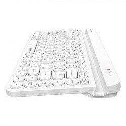 Клавиатура A4TECH Безжична клавиатура A4tech Fstyler FBK30, Bluetooth, 2.4G, Стойка за телефон, Кирилизирана, Бяла