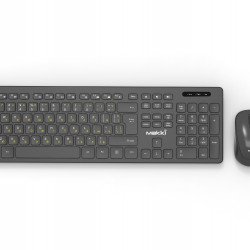 Клавиатура MAKKI БДС клавиатура и мишка Combo Keyboard and Mouse Wireless 2.4G BG low-profile chocolate - MAKKI-KB-KMX-C16