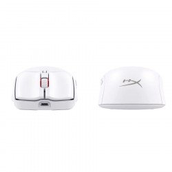 Мишка KINGSTON Геймърска мишка HyperX Pulsefire Haste 2, Wireless, RGB, USB, Бял