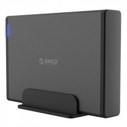 SSD Твърд диск ORICO Orico кутия за диск Storage - Case - 3.5 inch Vertical, USB3.0, Power adapter, UASP, black - 7688U3-BK