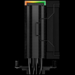 Охладител / Вентилатор DEEPCOOL AK400 Digital, CPU Air Cooler, 1x120mm FK120 PWM Fan, Digital Display, ARGB, TDP 220W, 4 Heatpipes, Black, Intel LGA1700/1200/115x, AMD AM5/AM4, 126?97?156 mm(L?W?H), 3 Year Warranty