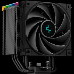 Охладител / Вентилатор DEEPCOOL AK500 Digital, CPU Air Cooler, 1x120mm FK120 PWM FDB Fan, Digital Display, ARGB, TDP 240W, 5 Heatpipes, Black, Intel LGA2066/2011-v3/2011/1700/1200/115x, AMD AM5/AM4, 127?117?160 mm(L?W?H), 3 Year Warranty