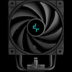 Охладител / Вентилатор DEEPCOOL AK500 Digital, CPU Air Cooler, 1x120mm FK120 PWM FDB Fan, Digital Display, ARGB, TDP 240W, 5 Heatpipes, Black, Intel LGA2066/2011-v3/2011/1700/1200/115x, AMD AM5/AM4, 127?117?160 mm(L?W?H), 3 Year Warranty