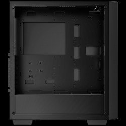 Кутии и Захранвания DEEPCOOL CC560 Limited, Mid Tower, Mini-ITX/Micro-ATX/ATX, 1xUSB3.0, 1xUSB2.0, 1xAudio, No Fans, Tempered Glass, Mesh Panel, Black