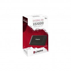 Външни твърди дискове KINGSTON Външен SSD Kingston XS1000, 1TB, USB 3.2 Gen2 Type-C, Черен