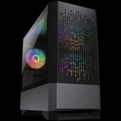 RAM памет за настолен компютър COUGAR MG140 Air RGB - Black, Mini Tower, Mini ITX / Micro ATX, USB 3.0 x 2, USB 2.0 x 1, Mic x 1 / Audio x 1, RGB Button, 3x 120mm ARGB fans pre-installed, Built-in LED controller, Patterned Air Vents, 205 x 410 x 420 (mm)