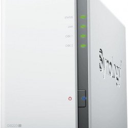 Хард диск SYNOLOGY Мрежов сторидж  DS223j, За 2 диска, Realtek RTD1619B 4-core 1.7GHz, 1 GB