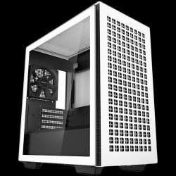 Кутии и Захранвания DEEPCOOL CH370 WH, Mid Tower, Mini-ITX/Micro-ATX, 2xUSB3.0, 1xAudio, 1x120mm Pre-Installed Black Fan, Tempered Glass, Mesh Panel, White